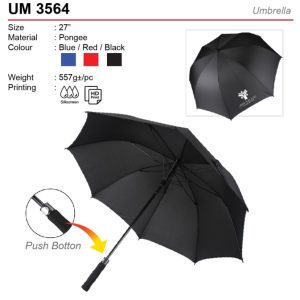 27 inch Auto Open Umbrella (UM3564)