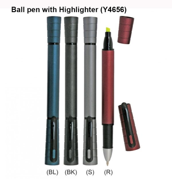 Ballpen with highlighter Y4656