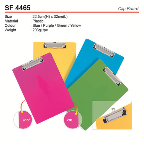 Plastic Clipboard (SF4465)