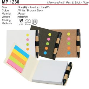Eco Memopad with Pen (MP1230)