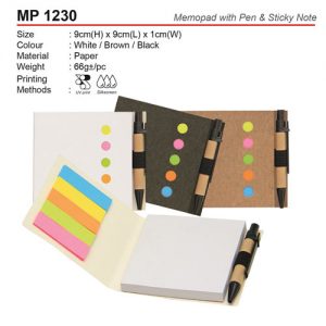 Eco Memopad with Pen (MP1230)