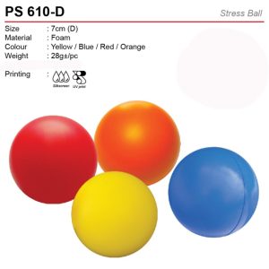 Round Shaped Stress Ball (PS610-D)