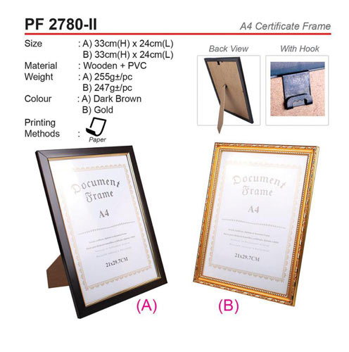 A4 Certificate Frame (PF2780-II)
