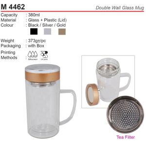 Double Wall Glass Mug (M4462)
