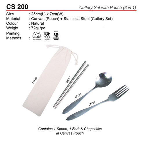 3 in 1 Cutlery set (CS200)
