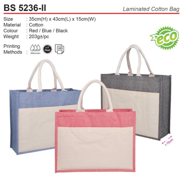 Cotton bag with Pocket (BS5236-II)
