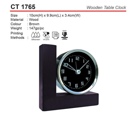 Wooden Table Clock (CT1765)