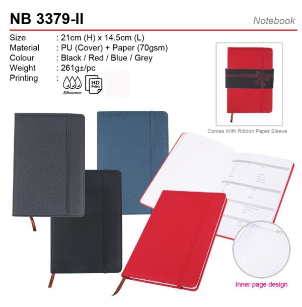 A5 PU notebook NB3379-II