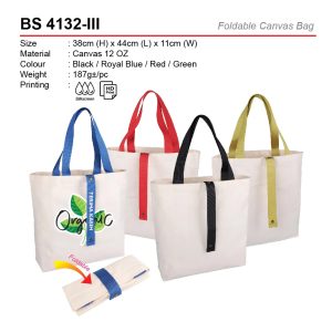 foldable canvas bag BS4132-III