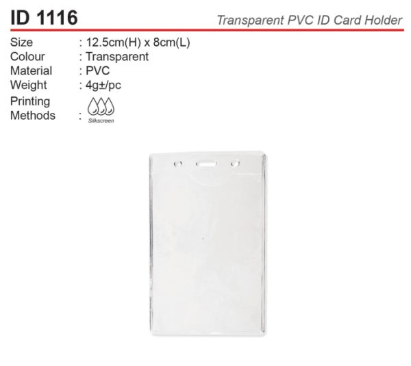 Transparent ID Card Holder (ID1116)