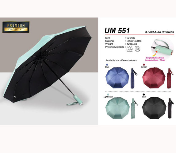 3 Fold Auto open Umbrella (UM551)