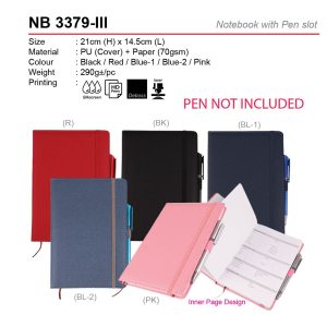 notebook with pen nb3379-iii