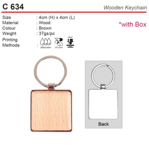 Wooden Keychain (C634)