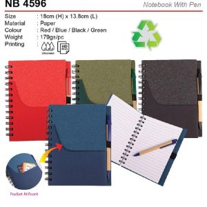 Eco Notebook with Pen (NB4596)