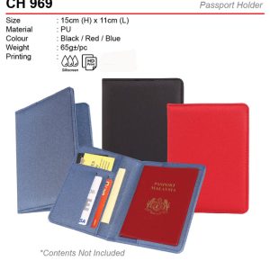 PU Passport Holder (CH969)