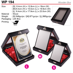 Wooden Box Plaque (WP194