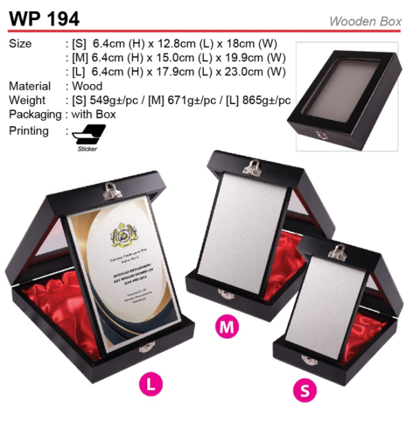 Wooden Box Plaque (WP194