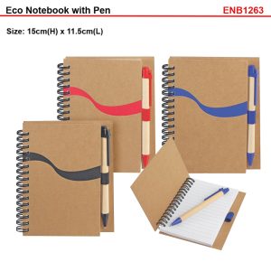 eco notebook with pen ENB1263