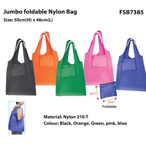 Jumbo Foldable Nylon Bag (FSB7385)