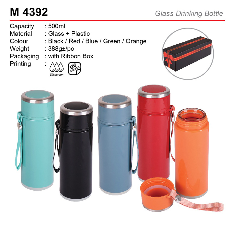 Glass-drinking-bottle-M4392 Glass Drinking Bottle (M4392)