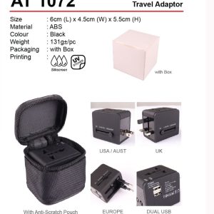 Travel Adapter with USB (AT1072)