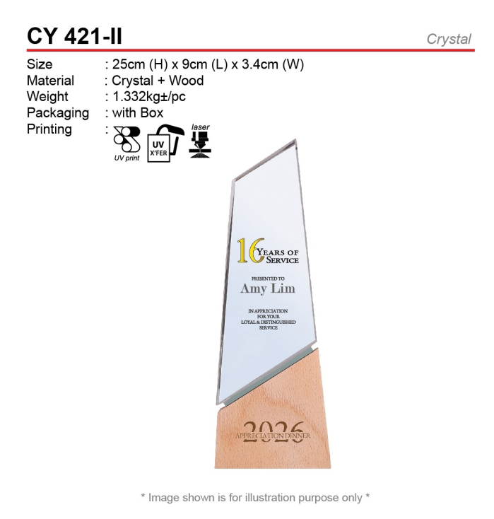 crystal-trophy-CY421-ii Crystal Trophy (CY421-II)